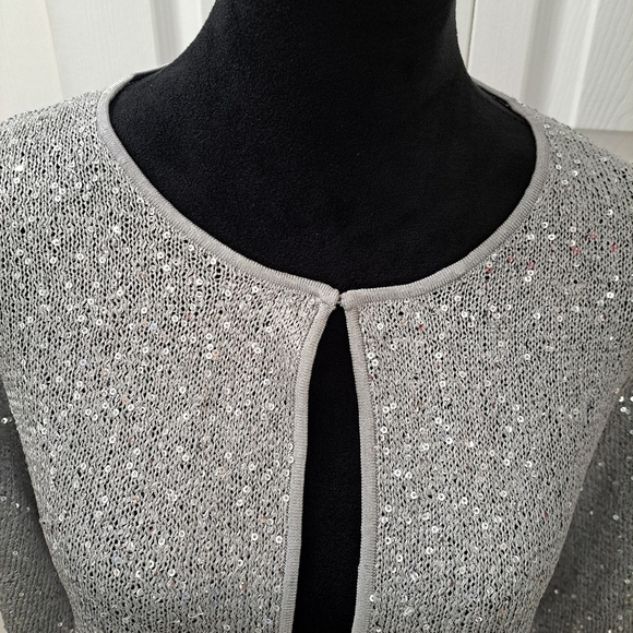 Alfani Women's Sequin Cardigan  Size M - Picture 3 of 7